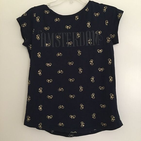 Fox Amsterdam navy bicycle shirt S - Picture 1 of 8